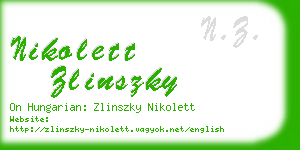 nikolett zlinszky business card